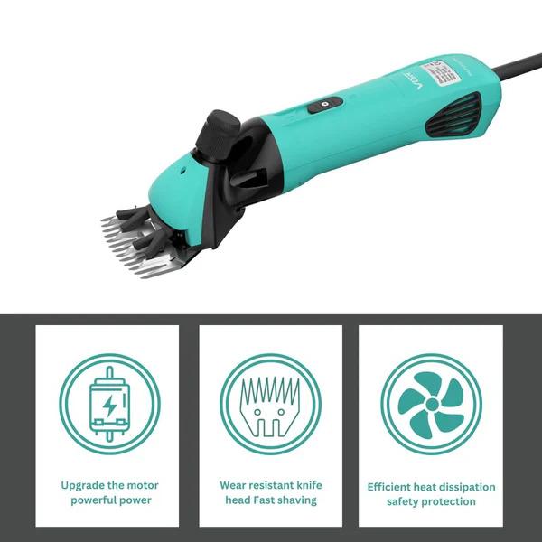  VGR V-816 Professional Sheep and Goat Wool Shearing Clipper - High-Performance Animal Care Tool in Green — image 5