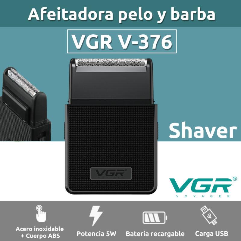 V-376 - Professional Electric Hair Clipper and Smoothing for Men Rechargeable - VGR