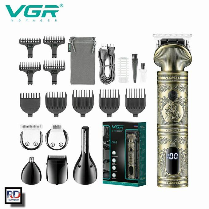 V-106 Professional Electric Hair Clipper for Men from VGR - Rechargeable, Multi-Function, 21 Pieces