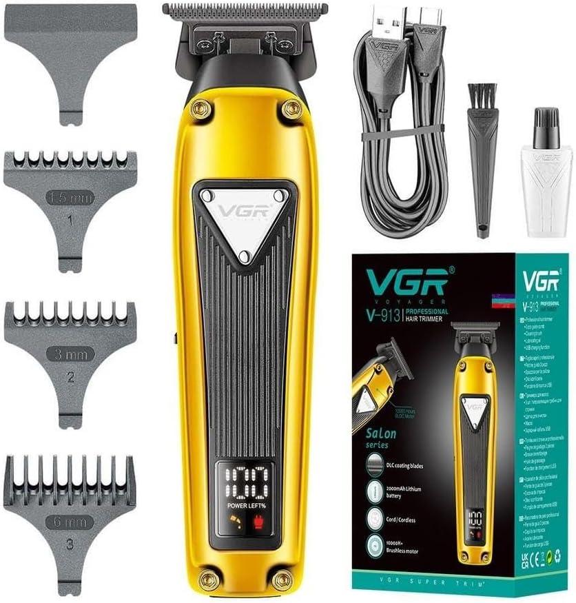 V-913 - Professional Rechargeable Electric Hair Clipper for Men from VGR - Wireless, Ceramic Blades, 2000 mAh Lithium Battery — image 4