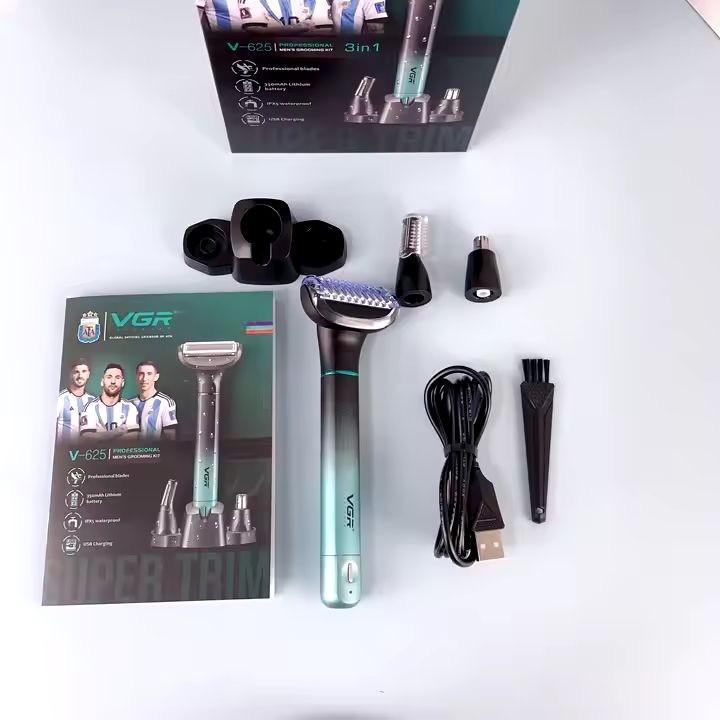 V-625 Nose, Ear, and Eyebrow Hair Clipper - Multi-Use, Water Resistant, USB Type-C Charging — image 3