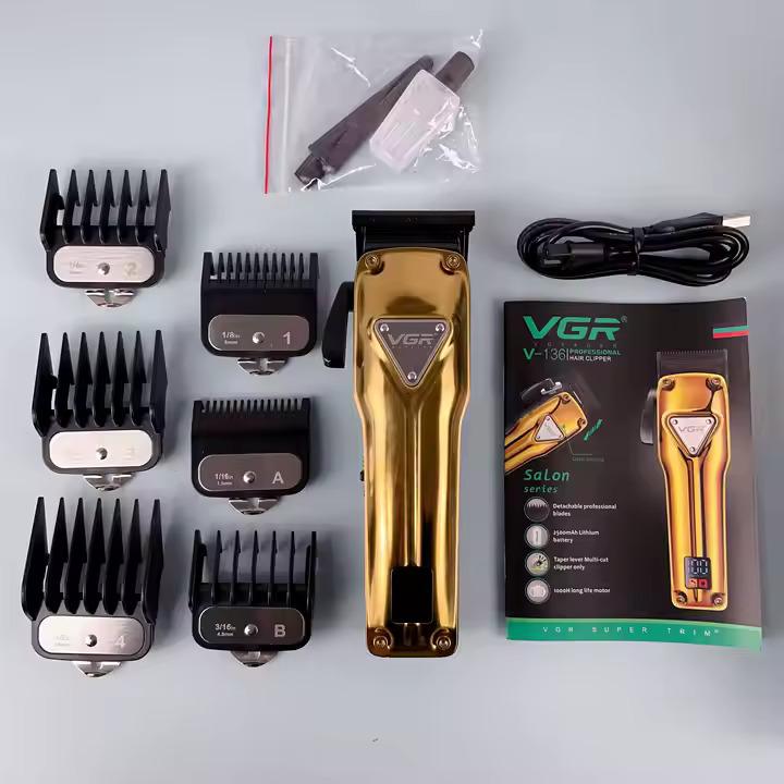 V-136 - Professional Electric Hair Clipper for Men from VGR, Rechargeable, Multi-Setting, Modern Design — image 2