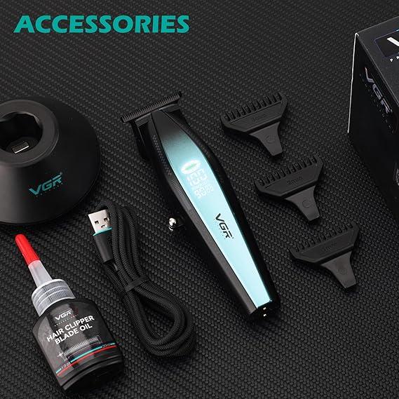 V-992 - Professional Electric Hair Clipper for Men, Rechargeable, Advanced Technology, Ceramic Blade and Metal Powder, 3 Guide Combs (1/2/3 mm), Cutting Range: 0.1-3 mm — image 2