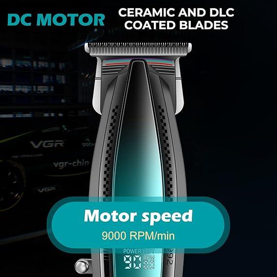 V-992 - Professional Electric Hair Clipper for Men, Rechargeable, Advanced Technology, Ceramic Blade and Metal Powder, 3 Guide Combs (1/2/3 mm), Cutting Range: 0.1-3 mm — image 3
