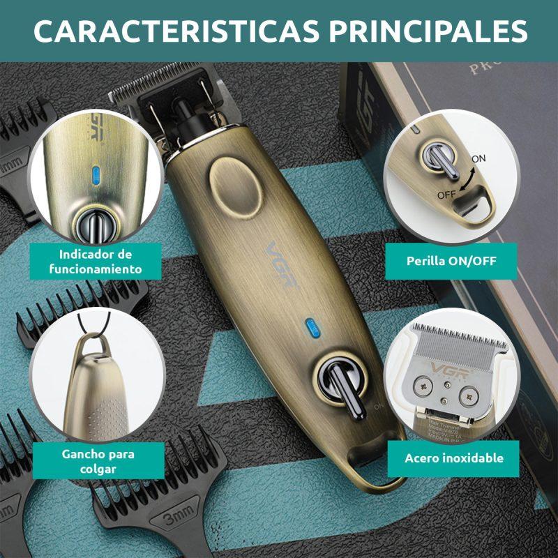 VGR V-978 Professional Electric Hair Clipper for Men - Rechargeable via USB, LED Screen, 180 Minutes Operating Time — image 3