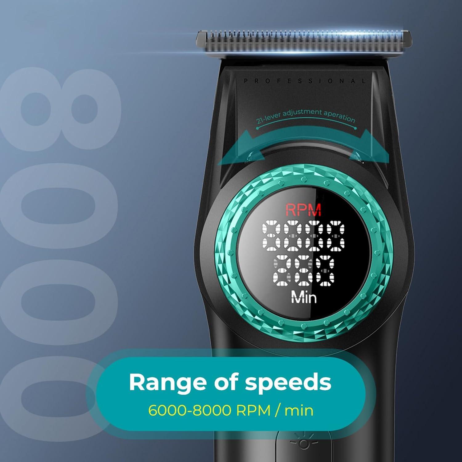 V-977 - Professional Electric Hair Clipper for Men Rechargeable - VGR - with High-Density Blades — image 5