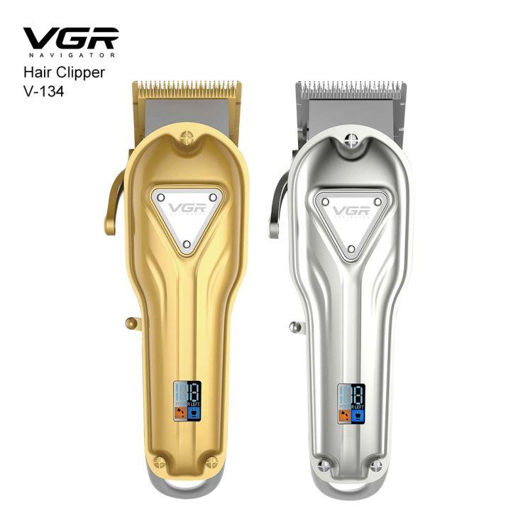 V-134 Professional Electric Hair Clipper for Men by VGR - Gold Color - 4 Heads - Charging up to 5 Hours — image 5