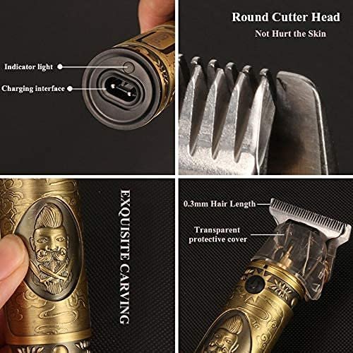 Kemei professional hair clipper Kemei metal body zero moss km-700B — image 2