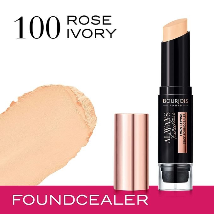 Foundation Stick and 24-Hour Concealer 2 in 1 from Bourgeois - 100 Rose Ivory — image 2