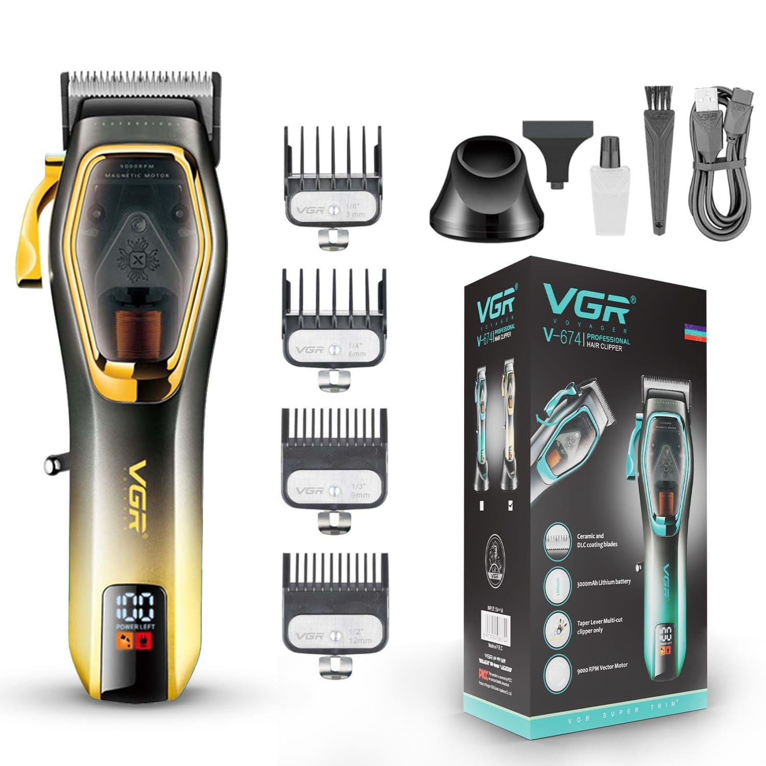 VGR V-674 Cordless Rechargeable Waterproof Electric Hair Clipper for Men — image 5
