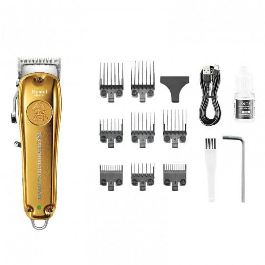 KM-1831 Electric Hair Clipper for Men – Professional, Rechargeable, Multi-Head — image 2