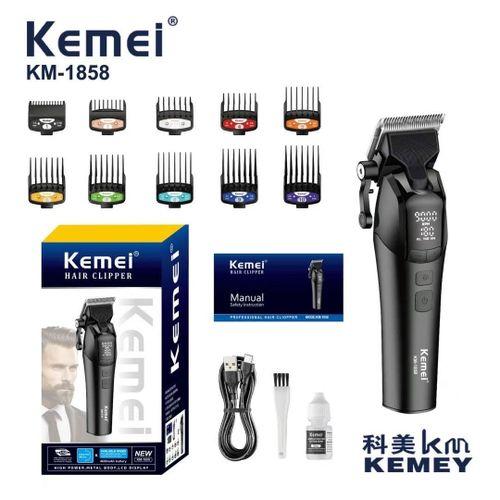 KM-1858 – Professional Electric Hair Clipper for Men, USB Rechargeable, LED Screen, Multi-Purpose — image 3