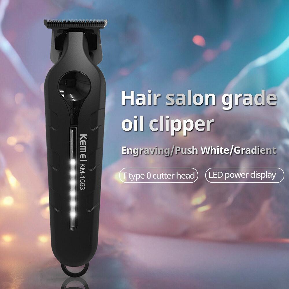 Kemei KM-1563 Electric Hair Clipper for Men – 7200 RPM, 3 Combs, Continuous Lighting, 3-Hour Operation — image 4