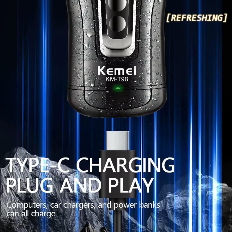KM-T98 Electric Hair Clipper for Men – Professional, Rechargeable, from Kemei — image 5