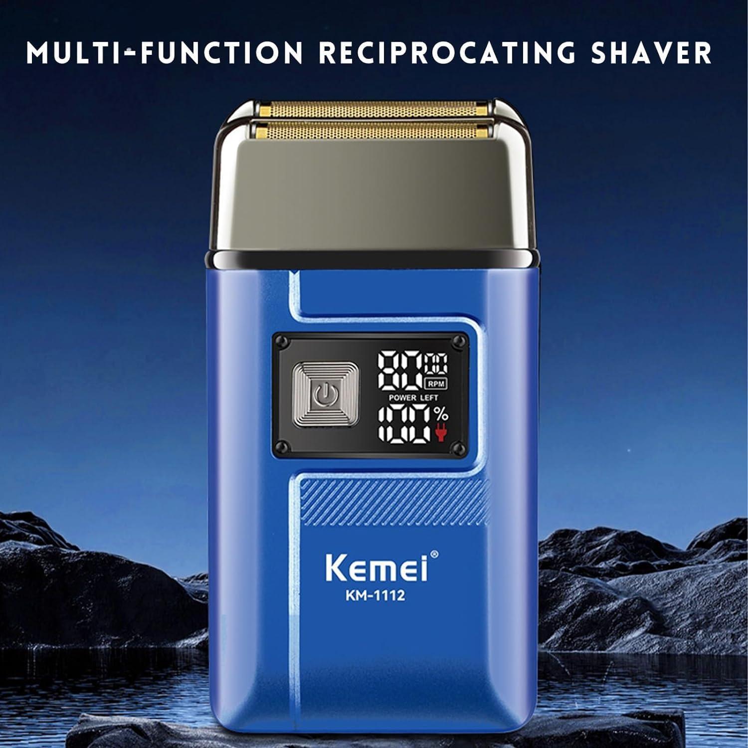 Kemei KM-1112 – Professional Electric Hair Clipper for Men, Cordless Rechargeable, with Fine Metal Blade — image 3