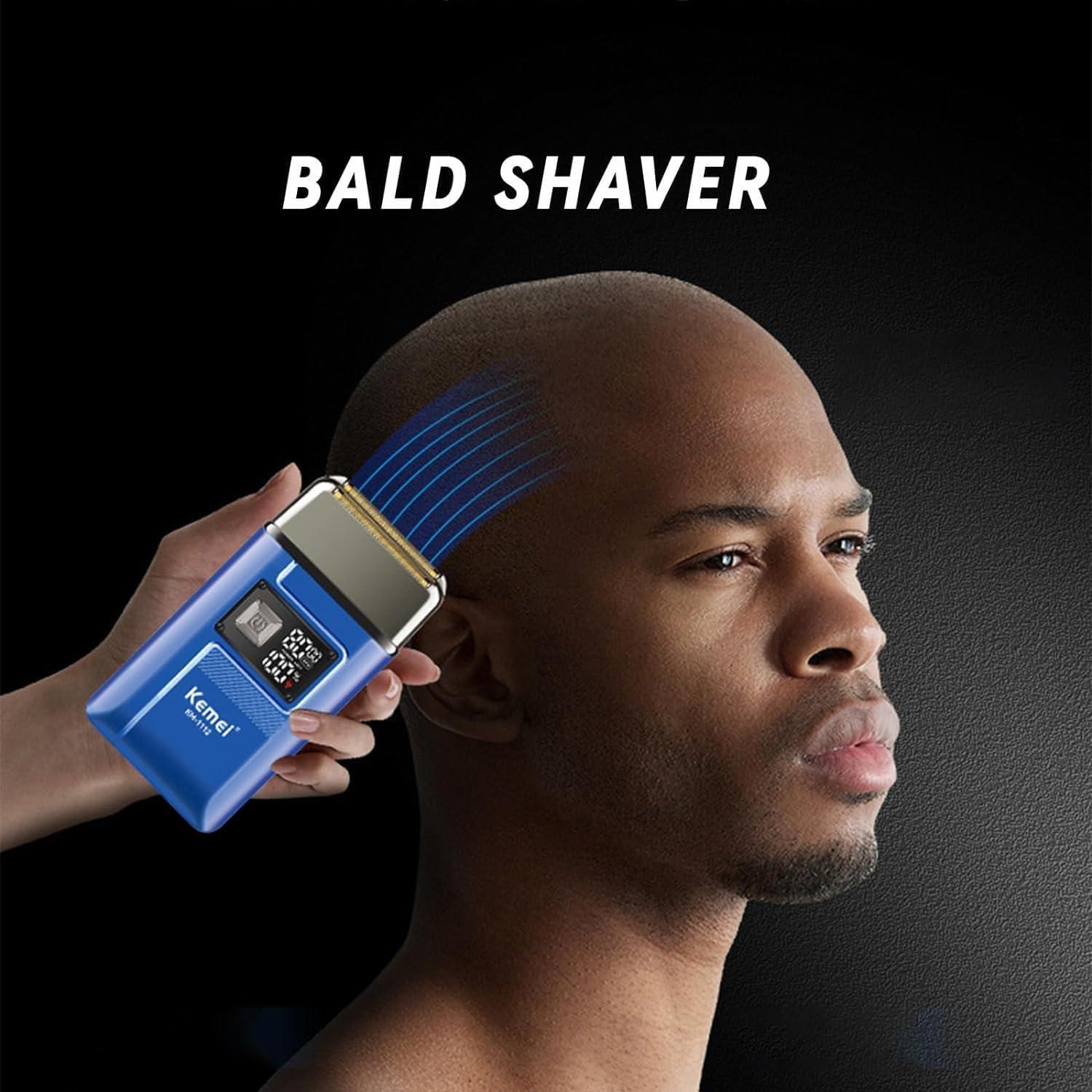 Kemei KM-1112 – Professional Electric Hair Clipper for Men, Cordless Rechargeable, with Fine Metal Blade