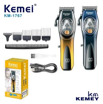 Kemei KM-1767 – Professional Electric Hair Clipper for Men, Rechargeable, 9000 RPM, LCD Screen, DLC Blades — image 2