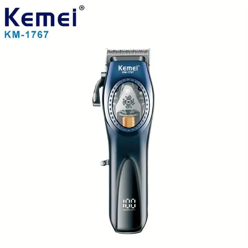 Kemei KM-1767 – Professional Electric Hair Clipper for Men, Rechargeable, 9000 RPM, LCD Screen, DLC Blades — image 5