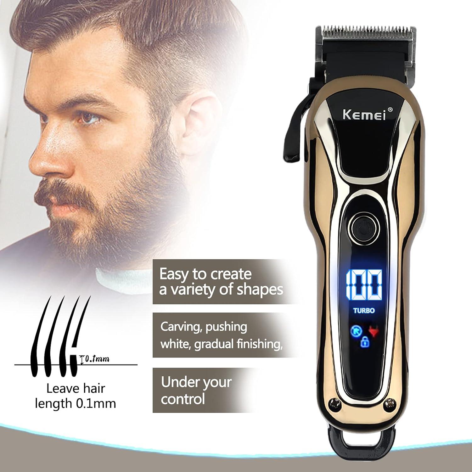 Professional Electric Hair Clipper for Men KM-1990 from Kemei – Rechargeable, Dry Use, 2 Speed — image 3