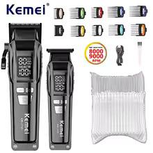 Kemei KM-2797 Hair Clipper – Professional, Rechargeable, Digital Screen, Blue — image 4
