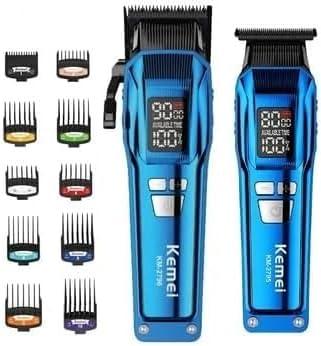 Kemei KM-2797 Hair Clipper – Professional, Rechargeable, Digital Screen, Blue — image 5