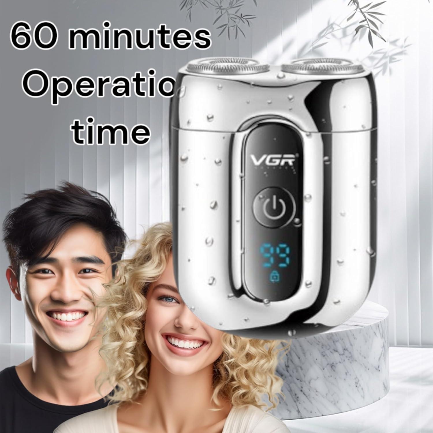 V-342 - Professional Electric Hair Clipper and Trimmer for Men - IPX5 Water Resistant - Dual Rotary Blades - Rechargeable - Includes Carrying Case