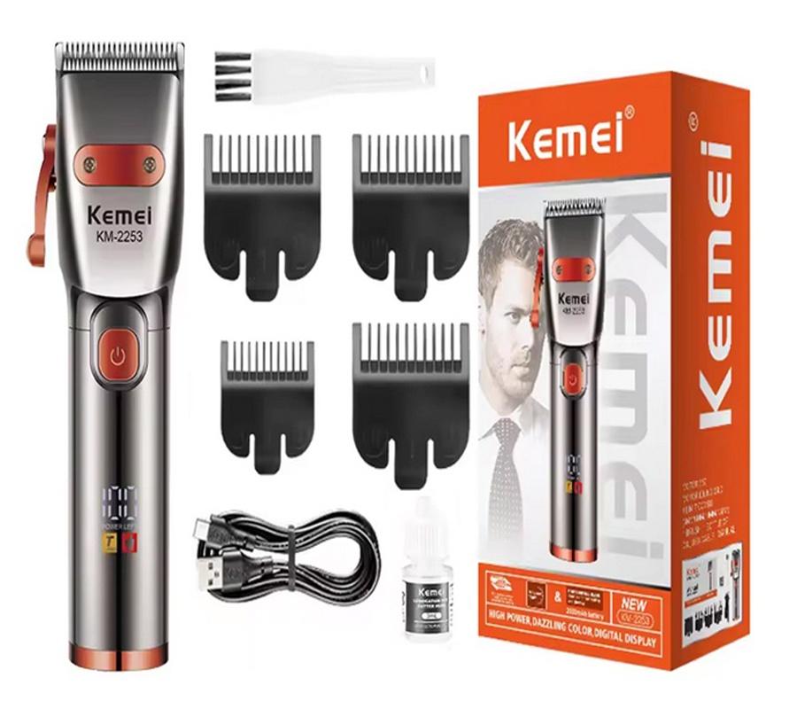 Kemei KM-2253 Professional Electric Hair Clipper - Color Display, Dual Turbo Speed, 2000mAh Battery — image 5