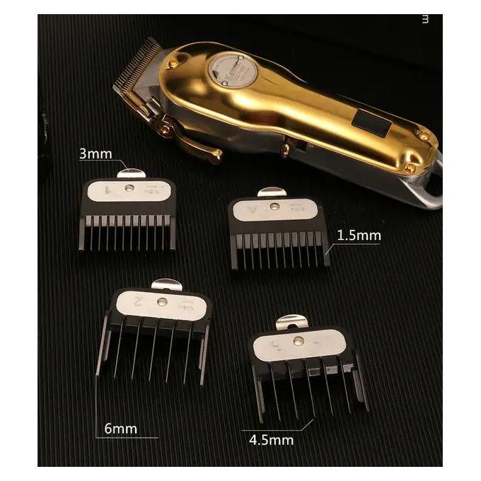 Kemei KM-1986 Professional Electric Hair Clipper for Men - 5 Heads, Rechargeable, Corded and Cordless Operation — image 3