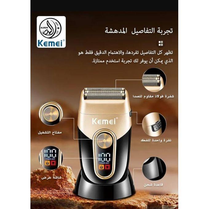 Kemei 3209 Electric Hair Clipper for Men - Rechargeable and Washable - 3 Blades - Black — image 2