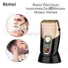 Kemei 3209 Electric Hair Clipper for Men - Rechargeable and Washable - 3 Blades - Black — image 3