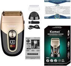 Kemei 3209 Electric Hair Clipper for Men - Rechargeable and Washable - 3 Blades - Black — image 4