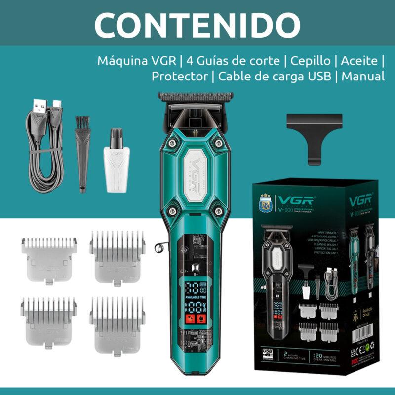 V-900 - VGR Professional Electric Hair Clipper for Men, Rechargeable, Ceramic Metallic Blades — image 5