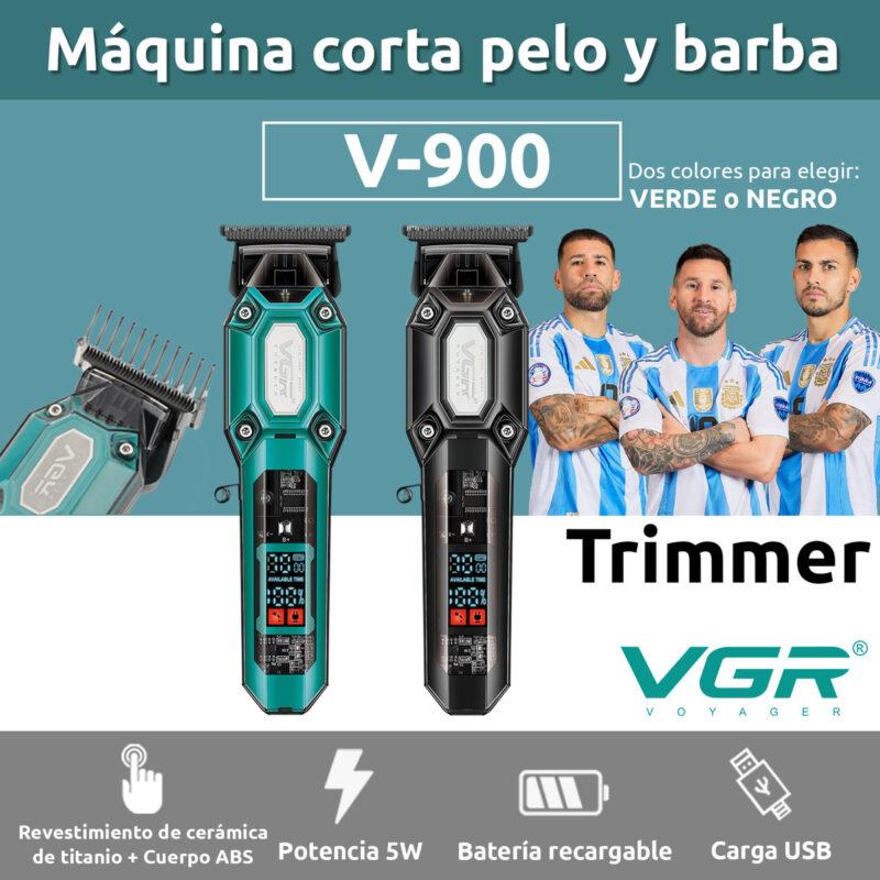 V-900 - VGR Professional Electric Hair Clipper for Men, Rechargeable, Ceramic Metallic Blades