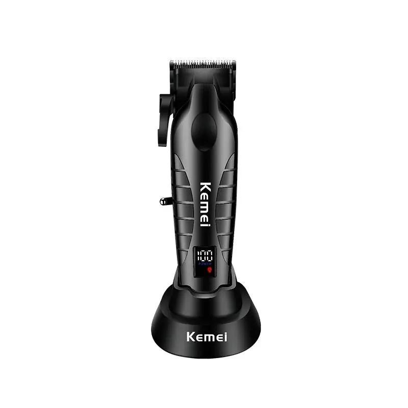 KM-2290D - Professional Electric Hair Clipper for Men, Rechargeable - Multiple Heads - Comfortable Design — image 4