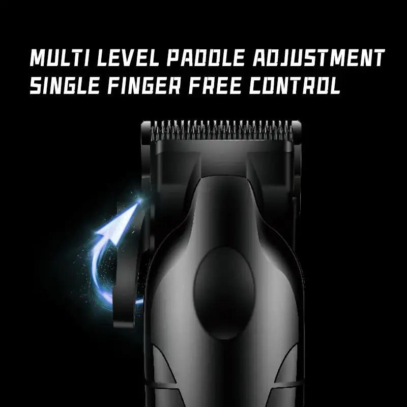 KM-2290D - Professional Electric Hair Clipper for Men, Rechargeable - Multiple Heads - Comfortable Design — image 5