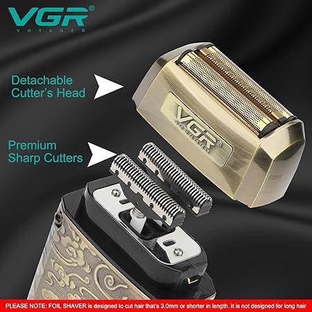 V-336 - Professional Electric Hair Clipper and Trimmer for Men, Rechargeable - VGR Professional Gold — image 3