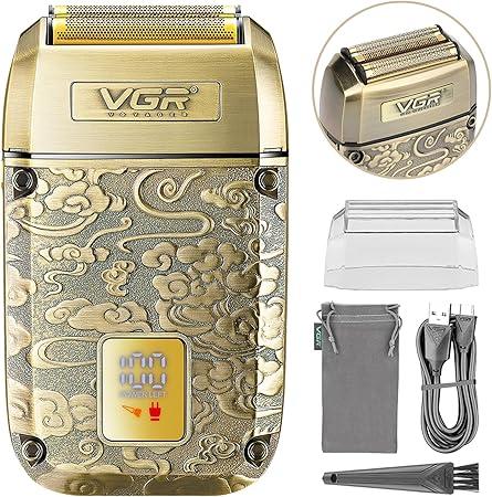 V-336 - Professional Electric Hair Clipper and Trimmer for Men, Rechargeable - VGR Professional Gold — image 5