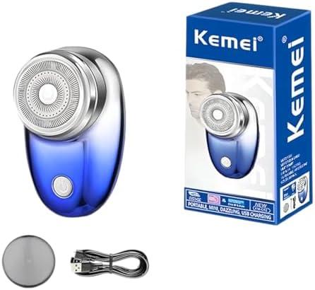 KM-C52 - Professional Electric Hair Clipper for Men, Rechargeable, Blue, 3W — image 5