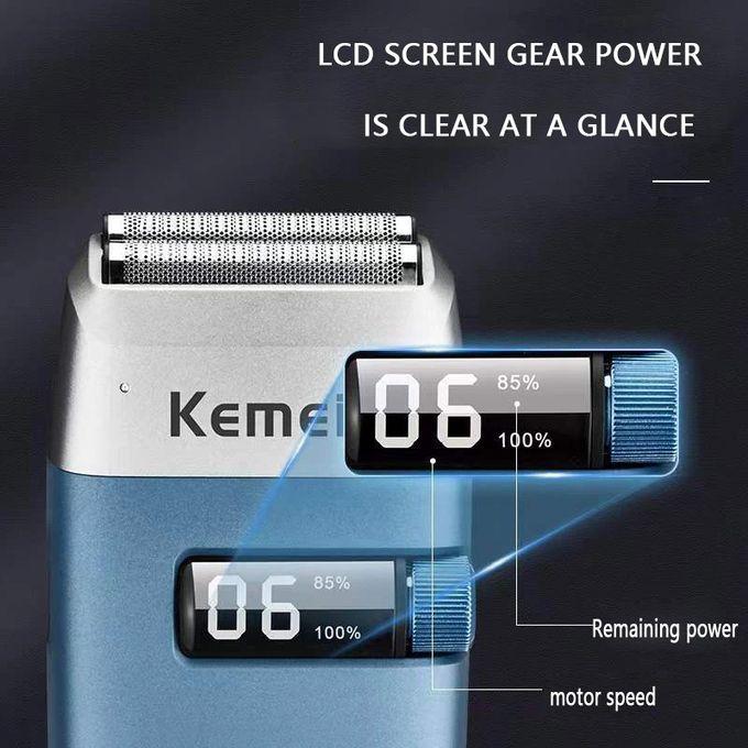 KM-3385 - Professional Electric Hair Clipper for Men, Rechargeable, Modern Design, Black — image 5