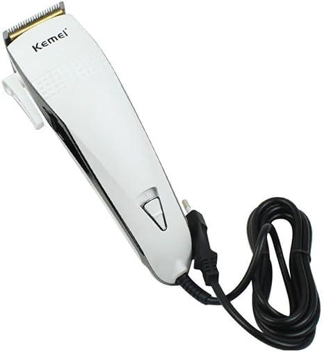 KM-4803 Professional Electric Hair Clipper for Men - Silver, Rechargeable, with 4 Combs — image 3