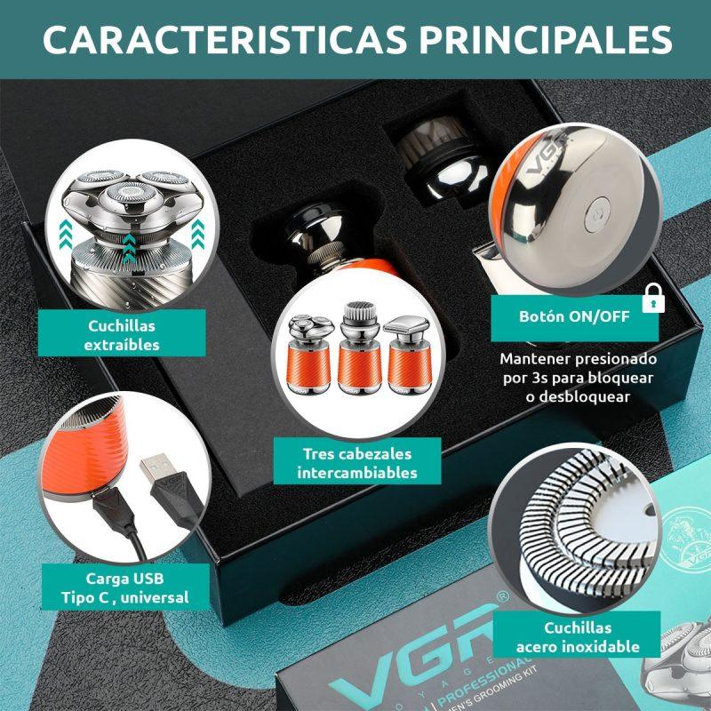 V-391 - Professional Electric Hair Clipper and Trimmer for Men from VGR - Rechargeable, Multi-Color, IPX7 Water Resistant — image 2