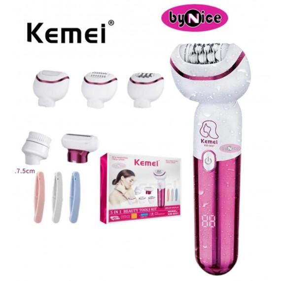 Kemei KM-6051 5-in-1 Multi-Function Women's Hair Removal Machine - Color as shown in picture — image 2