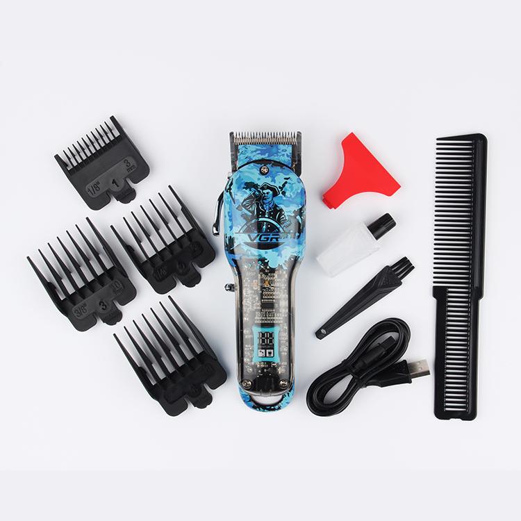 VGR V-685 - Professional Electric Hair Clipper for Men, Rechargeable, Multiple Lengths, Blue Color — image 3