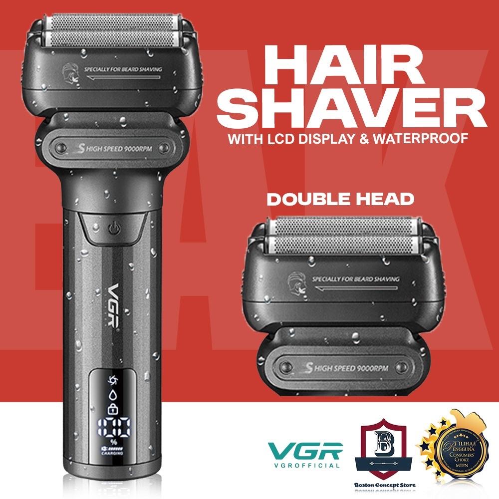 VGR-368 Professional Electric Hair Clipper for Men - Professional Hair Cutting and Smoothing, Cordless, Rechargeable, Black