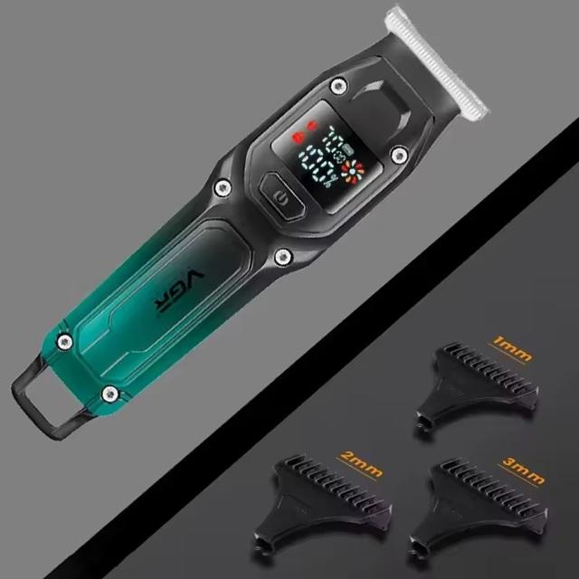 V-964 - Professional Electric Hair Clipper for Men - Rechargeable - Black - VGR — image 5