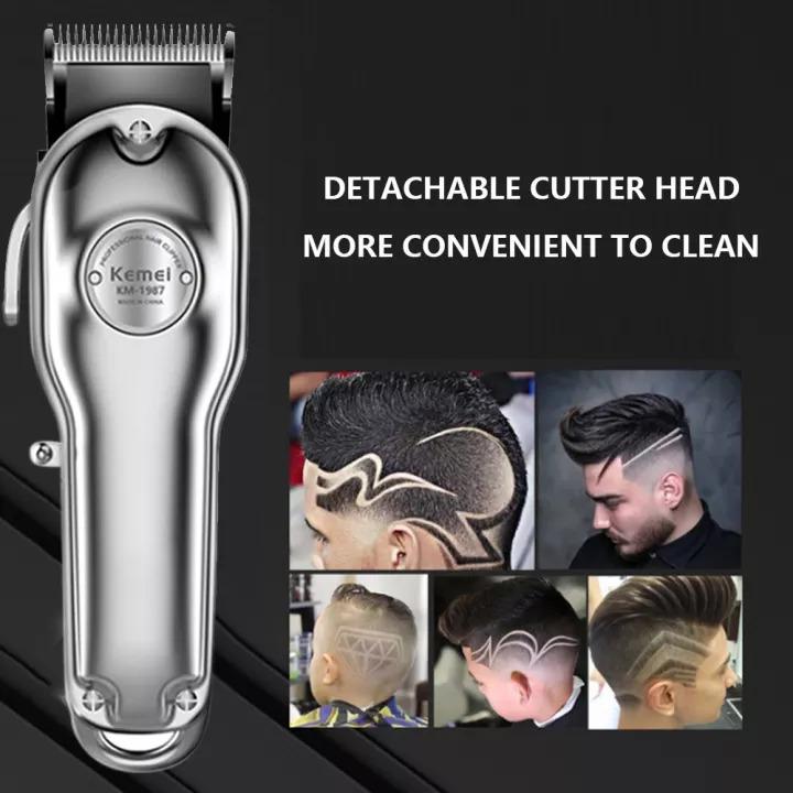 KM-1987 Professional Electric Hair Clipper - Wireless, Rechargeable, Multi-Length, for Men — image 2