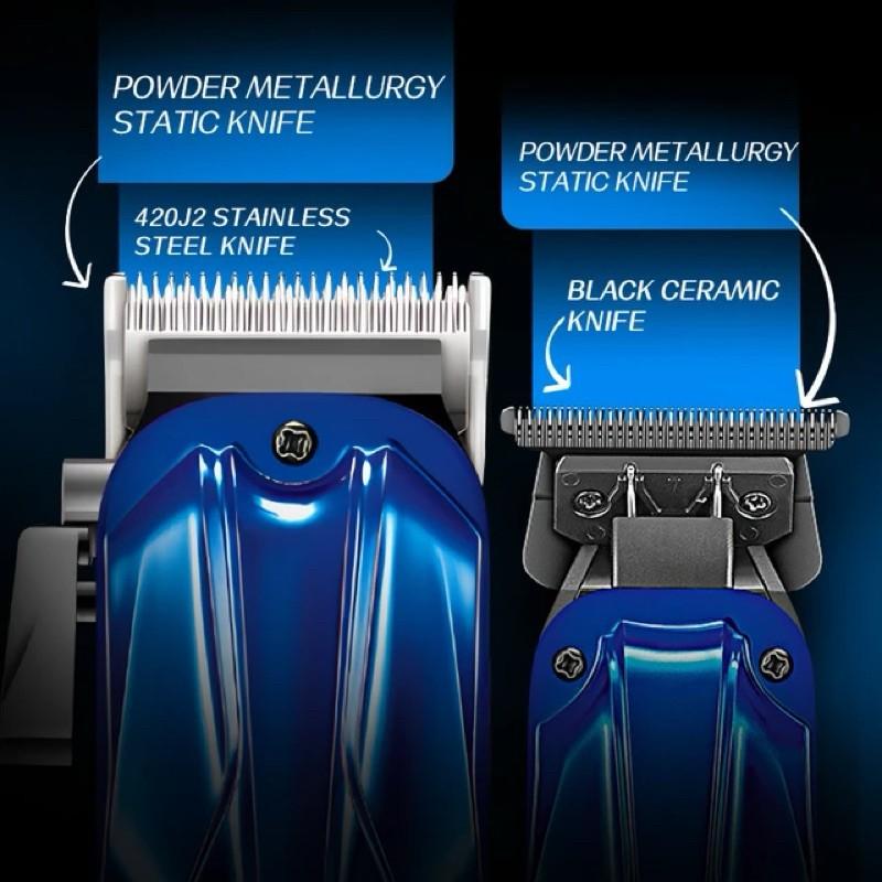 Kemei 2217 - Professional Electric Hair Clipper for Men, Rechargeable, Multi-Purpose, Stainless Steel — image 4