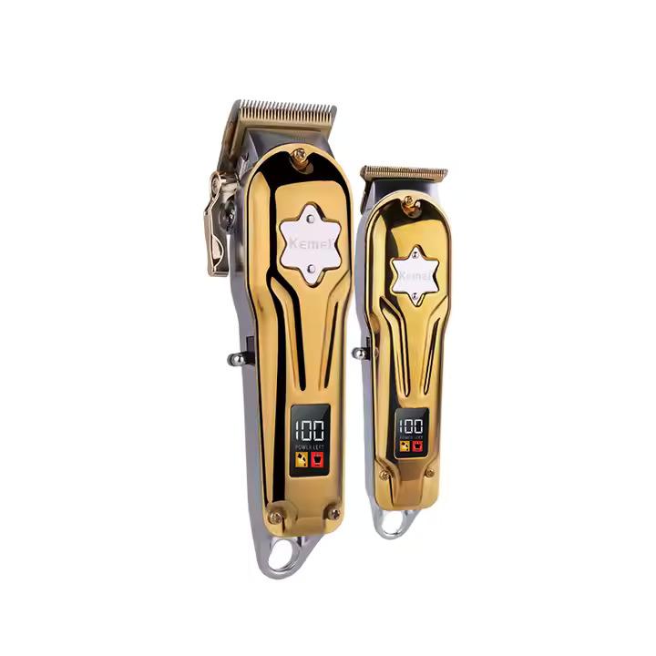 Kemei KM-2011 - Professional Rechargeable Electric Hair Clipper for Men - 2 Clippers with LED Displays and 10 Guide Combs — image 5