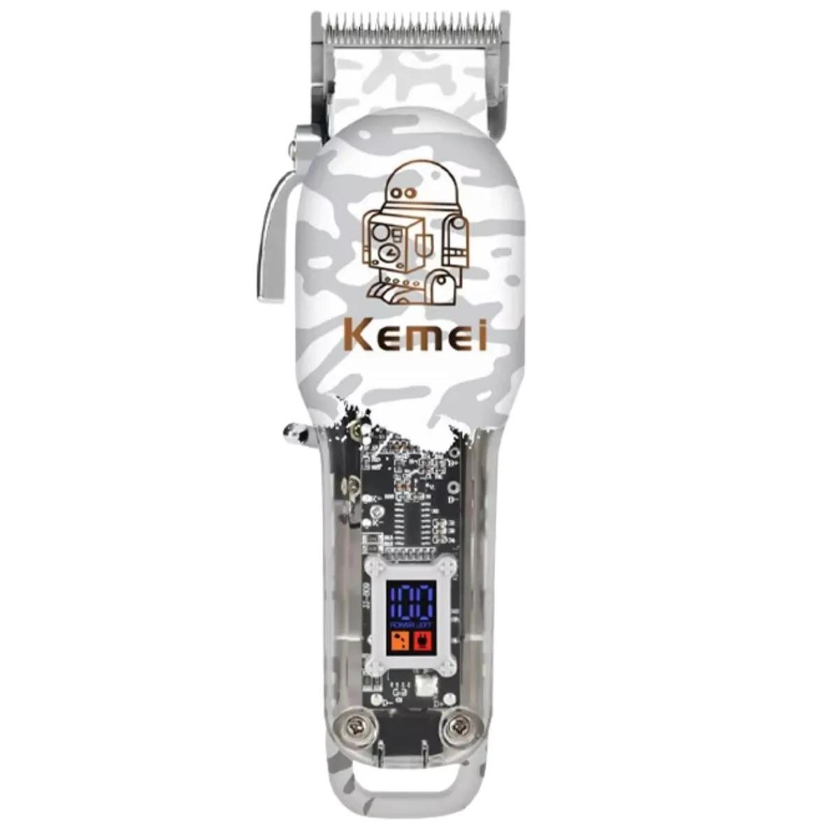 Kemei KM-2137 - Rechargeable Electric Hair Clipper for Men, 8,200 RPM, Beard and Body Hair Trimmer — image 4