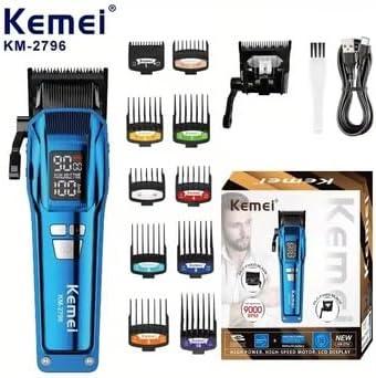 KM-2796 Professional Electric Hair Clipper for Men - Professional, Rechargeable, Metal, 10W